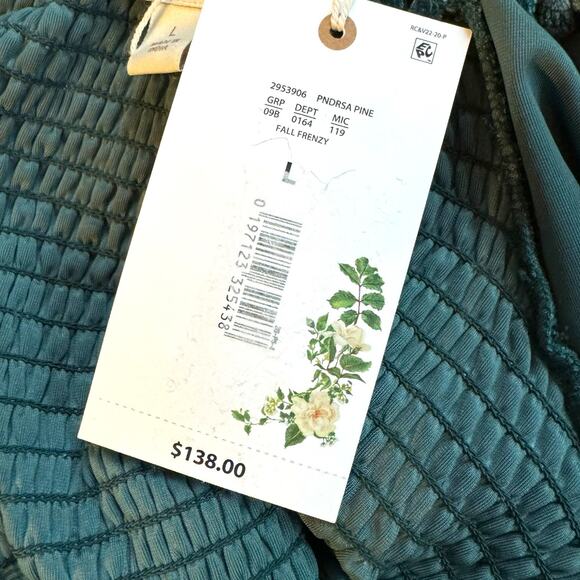 Chelsea & Violet Fall Frenzy Hunter Green Velvet Midi Dress Size Large NEW - Picture 12 of 14